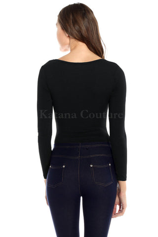 Lace Up Bodysuit - Taupe