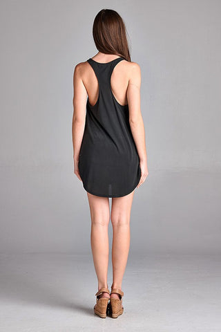 Scoop Neck Tank - Black