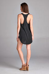 Scoop Neck Tank - Black