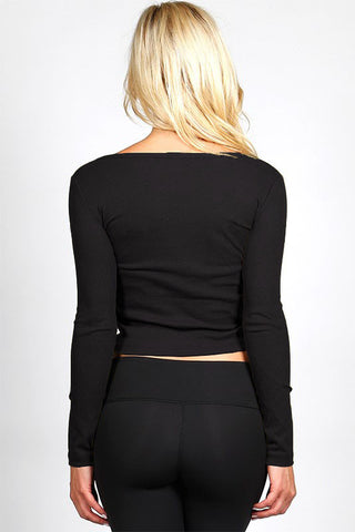 Essential Long Sleeve Crop Top