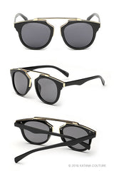 Wire Framed Modern Cat Eye Sunglasses