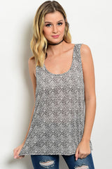 Flowy Geometric Print Tank