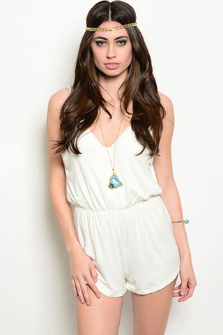 Backless Ivory Romper