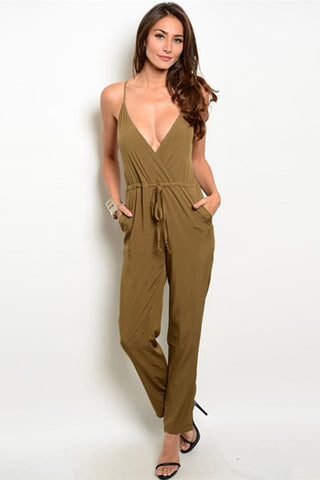 "X- Factor" Olive Jumpsuit