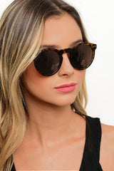 Rounded Cat Eye Sunglasses