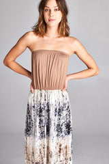"Spring Rain" Side Slit Maxi Dress