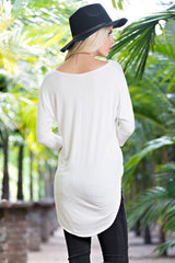 Quarter Sleeve Dolman Tunic