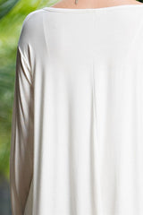 "Elsa" Sharkbite Henley - White