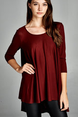 Burgundy Tunic