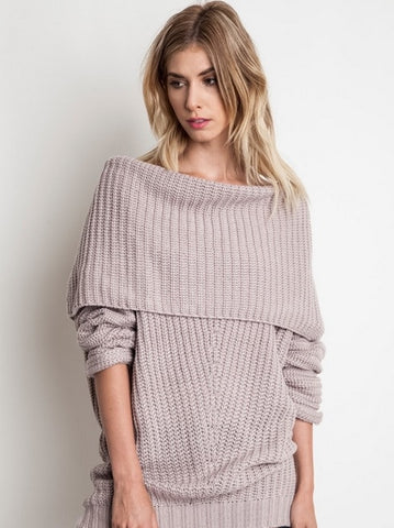 Light Mauve Knit Sweater