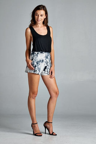 Tie Dye Contrast Romper