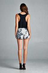 Tie Dye Contrast Romper
