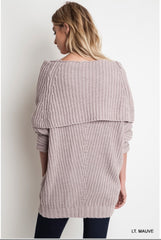 Light Mauve Knit Sweater
